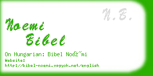 noemi bibel business card